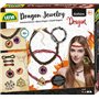 Lena 42303 - Ensemble de bijoux en forme de dragon - Avec collier et amulette - Bracelet en perles et accessoires magiques pour