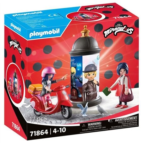 PLAYMOBIL 71864 Miraculous: Marinette a scooter & Kagami