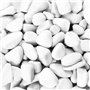 Eurosand Galets de marbre ronds pour décoration Blanc 7-15 mm 1 kg