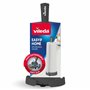 Vileda Porte-rouleau d'essuie-tout debout avec butoir à rouleau – Facile à déchirer – Ventouse puissante pour une stabilité maxi