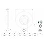 Bosch BD782 Disques de frein - Essieu avant - certification ECE-R90-1 jeu de 2 disques