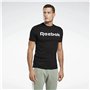 T-shirt à manches courtes homme Reebok Graphic Series Linear Logo Noir