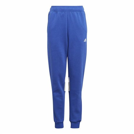 Pantalon de sport long Adidas 3 Bandas Tib Pt Infantil Bleu Unisexe