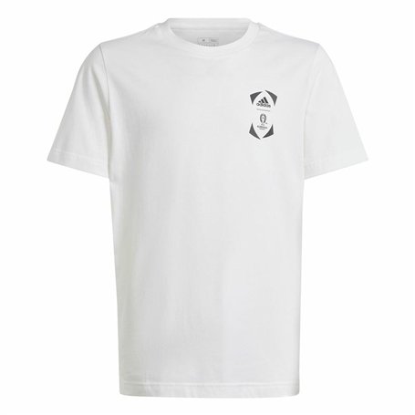 T shirt à manches courtes Adidas EURO 24 Blanc