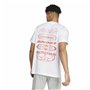 T-shirt à manches courtes homme Adidas House Of Tiro Summer Graphic Blanc