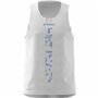 Maillot de Corps sans Manches pour Homme Adidas Terrex Xperior Blanc