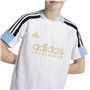 T shirt à manches courtes Enfant Adidas Nations Blanc