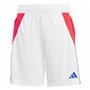 Short de Sport Adidas Tiro24 Blanc