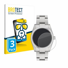 brotect Protection Écran Verre pour Rolex Oyster Perpetual 34 (3 Pièces) Film Protecteur Vitre 9H [Anti-Rayures