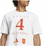 T-shirt à manches courtes homme Adidas España Campeones de Europa Blanc