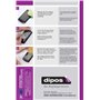dipos I 2x Protection ecrán compatible avec Fujitsu Lifebook E449 14 Zoll Films de protection d'écran transparent