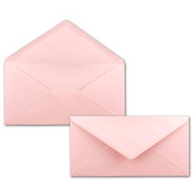 Lot de 75 enveloppes à lettre - Rose - DIN long - 110 x 220 mm (11 x 22 cm) - Fermeture humide sans fenêtre - Idéal pour cartes  Lot de 75 enveloppes à lettre - Rose - DIN long - 110 x 220 mm (11 x 22 cm) - Fermeture humide sans fenêtre - Idéal pour cartes