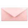 Lot de 75 enveloppes à lettre - Rose - DIN long - 110 x 220 mm (11 x 22 cm) - Fermeture humide sans fenêtre - Idéal pour cartes