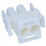 Kalitec KALI-1102 MATE-N-LOK Kit universel 2 broches avec contacts et joints IP 57 I Fiche électrique blanche I Polyamide 6.6 I