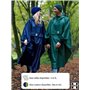 HOCK RAIN STAR Poncho de pluie extra long avec capuche et poche poitrine – 100% imperméable – Protection légère contre la pluie 