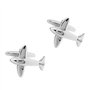 DonJordi Boutons de manchette en forme d'avion pour homme