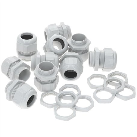 Kalitec Lot de 10 presse-étoupes M12 en plastique 2