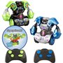 Robot de combat - SILVERLIT - Kombat Tornado - Capacité de destruction - Attaque a 360° - Lot de 2 robots