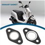OTOTEC Lot de 10 Joints de Collecteur D'échappement 25 Mm ID Silencieux Joint de Réduction du Bruit Compatible avec Les Scooters