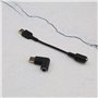 EMSea 2X 7.9x5.5mm vers Adaptateur d'interface Carrée Câble d'alimentation Chargeur et 1x Convertisseur 90 Degrés L Compatible a