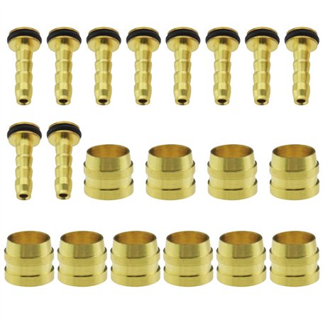 VGOL 10 Ensembles Olives de Vélo et Inserts de Connexion Compatible avec Tektro Hydraulique Pièces de Rechange Composants de Vél