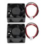 VGOL 2pcs Ventilateurs sans Balais DC 12 V à 2 Broches 40 X 40 X 20 Mm pour Refroidissement du Processeur des Ordinateurs Imprim