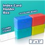 YEHEI Boîte de Rangement pour Fiches 3 X 5 Pouces, Boîte de Rangement pour Fiches Flash Note, Boîte de Rangement pour Fiches 3 X