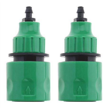 eMagTech 2pcs Tuyau d'eau de Jardin Connecteur Rapide Adaptateur Micro Irrigation Adaptateur à Sens Unique Connecteur de Robinet