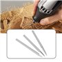 Briny River 6pcs Forets à Bois à Tige de 3 Mm Compatible avec D-Remel Accessoires de Forets à Graver pour Outils Rotatifs
