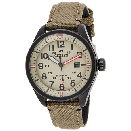 CITIZEN Hommes Analogique Quartz Montre avec Bracelet en Nylon AW5005-12X