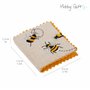 Hobby Gift Étui à Aiguilles brodé – Abeilles, Tissu en Coton avec Pages Douces pour Ranger Les Aiguilles et Les épingles Compren
