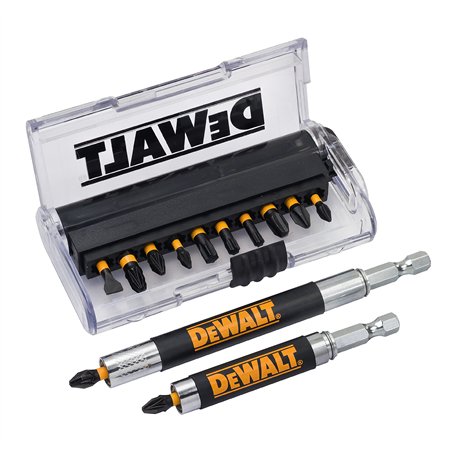 DEWALT Coffret 14 Pièces avec Embouts de Vissage Impact Torsion 25mm DT70512T-QZ