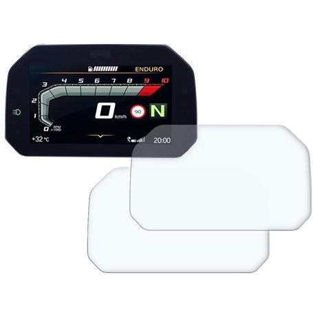 Speedo Angels Dashboard Protecteur d'écran pour R1250GS (2018+) / R1300GS (2024+) 2 x Anti Reflet