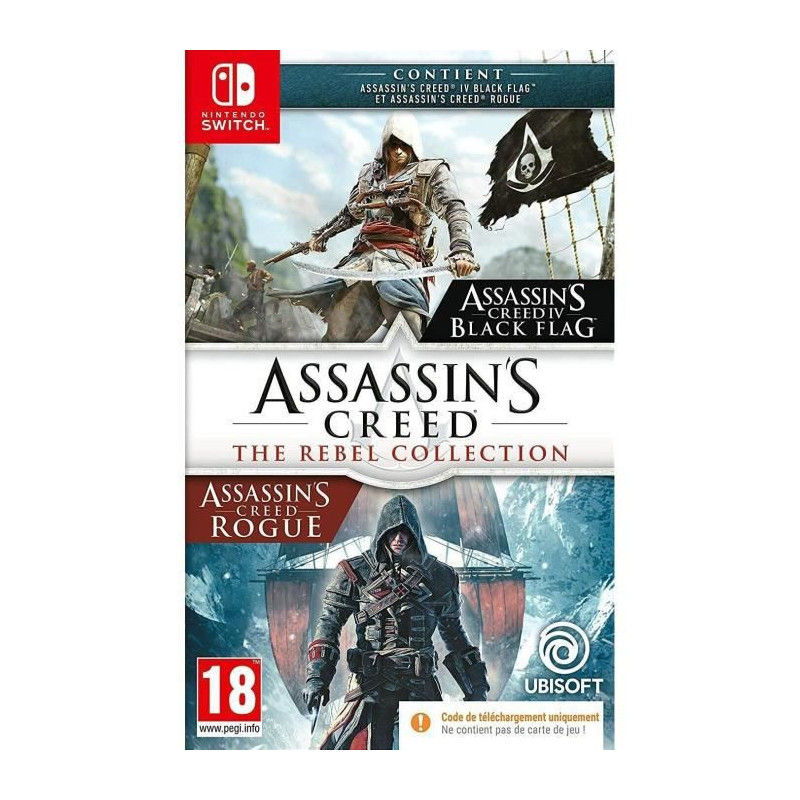 Jeu vidéo pour Switch Ubisoft Assassin's Creed: Rebel Collection Code de téléchargement