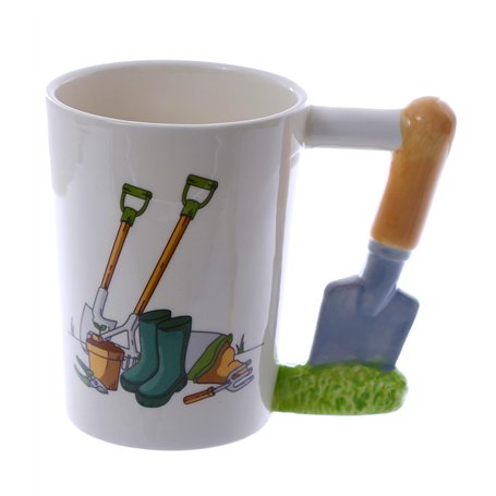 Puckator Mug en céramique avec anse en forme de truelle