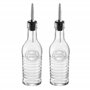 BORMIOLI ROCCO Bouteilles en Verre Officina 1825 - pour Huile d'olive/vinaigre - Bec verseur en Acier Inoxydable - 268 ML - Lot