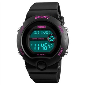 Skmei Filles Noir digital avec marqueurs de rose montre 50 m résistant à l'eau Chronomètre Alarme Parfait pour enfants de 5 à 13 Skmei Filles Noir digital avec marqueurs de rose montre 50 m résistant à l'eau Chronomètre Alarme Parfait pour enfants de 5 à 13