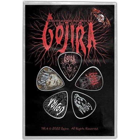 Gojira Fortitude Plectrums Lot de 5 médiators