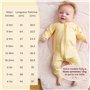 Bramble & Bear Lot de 2 Combinaisons de nuit garçon et fille - coton biologique, vêtements de nuit super doux pour bébé - Vêteme
