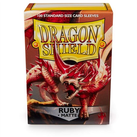 Dragon Shield ART11037 Matte Standard Size Sleeves 100pk-Ruby