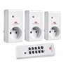 Maclean MCE153 Prises internes avec t�l�command� 3 pi?ces programmable avec pile de la t�l�commande Lot de 3 prises t�l�command�