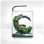 AquaEl Set Smart D&N 30 ECOM Noir: Aquarium Vivarium en Verre pour Crevettes
