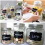 300 pcs autocollant étiquettes tableau noir, Étiquettes d'étiquettes de pot de rangement de cuisine d'étiquettes de pot d'épices