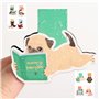 BETESSIN 8Pcs Marque-Pages Magnétique Enfant Chien Bookmark Signet Marqueurs de Livre pour Enseignant Étudiant Lecteur