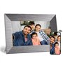 BWJBSW WiFi Cadre Photo Numérique 7 Pouces IPS Écran Tactile Cadre Photo Électronique