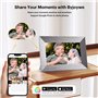 BWJBSW WiFi Cadre Photo Numérique 7 Pouces IPS Écran Tactile Cadre Photo Électronique, 32Go Stockage, Cadre Numerique Partager P