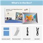 BWJBSW WiFi Cadre Photo Numérique 7 Pouces IPS Écran Tactile Cadre Photo Électronique, 32Go Stockage, Cadre Numerique Partager P