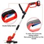 Debroussailleuse Electrique sans Fil Pliable, 2 * 4000mAh Batteries, Débroussailleuse à Gazon Portable d'extérieur pour Couper l