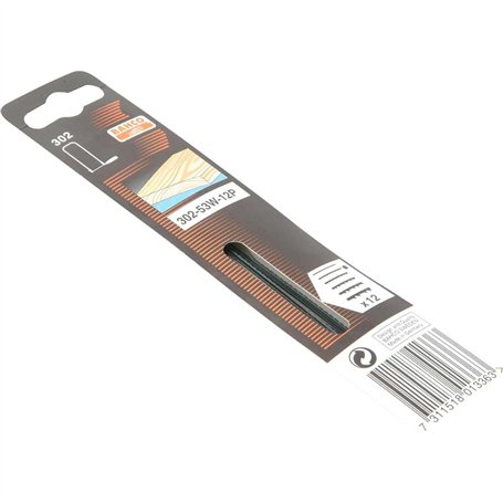 Bahco 302-53W-12P Lames pour scies à chantourner/bois Fine 3 TPI