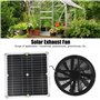 FOLOSAFENAR Kit de Ventilateur Solaire 100 W , Ventilateur Solaire Puissant et Climatiseur à énergie Solaire pour L'extérieur ,